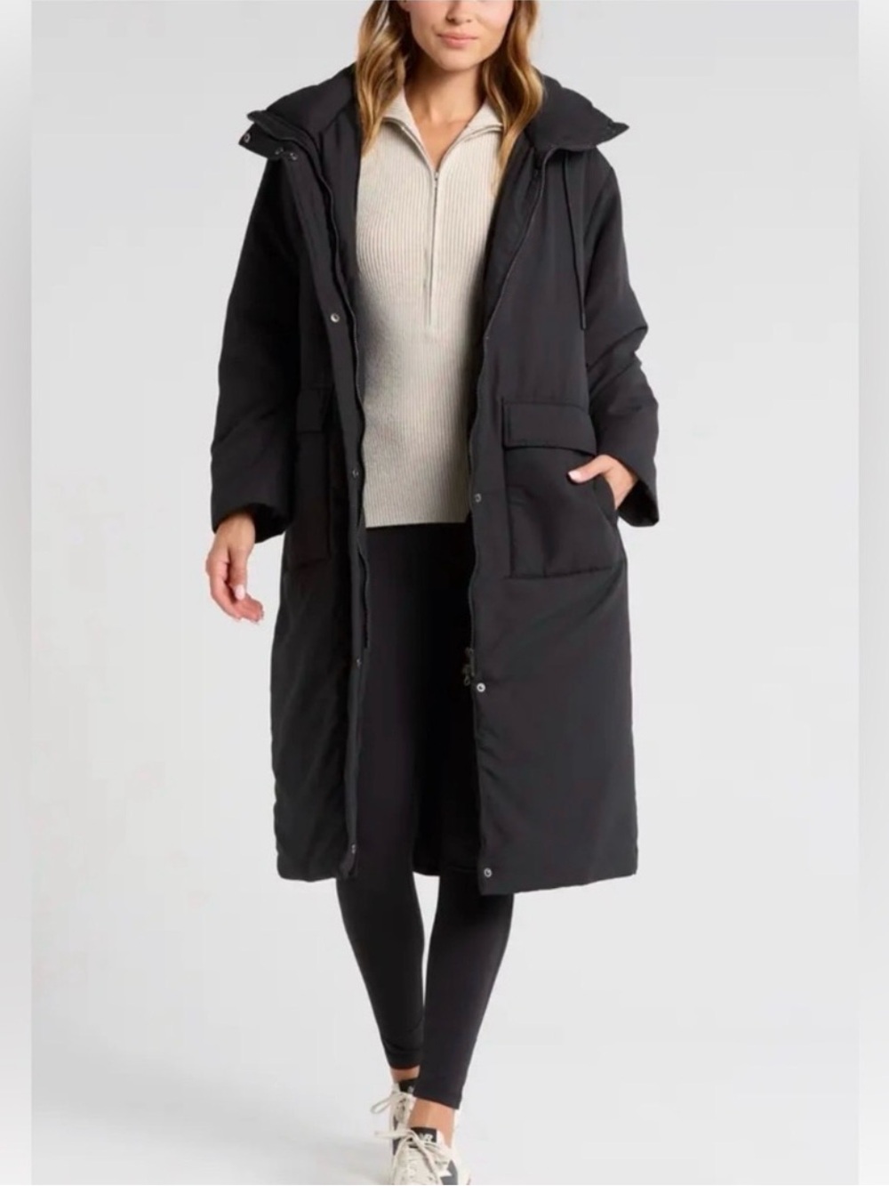 Zella Long Line Duvet Insulated Coat
